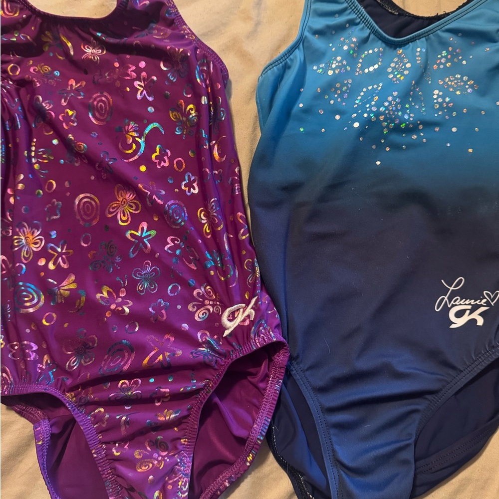 GK Purple and Blue Kids Leotards